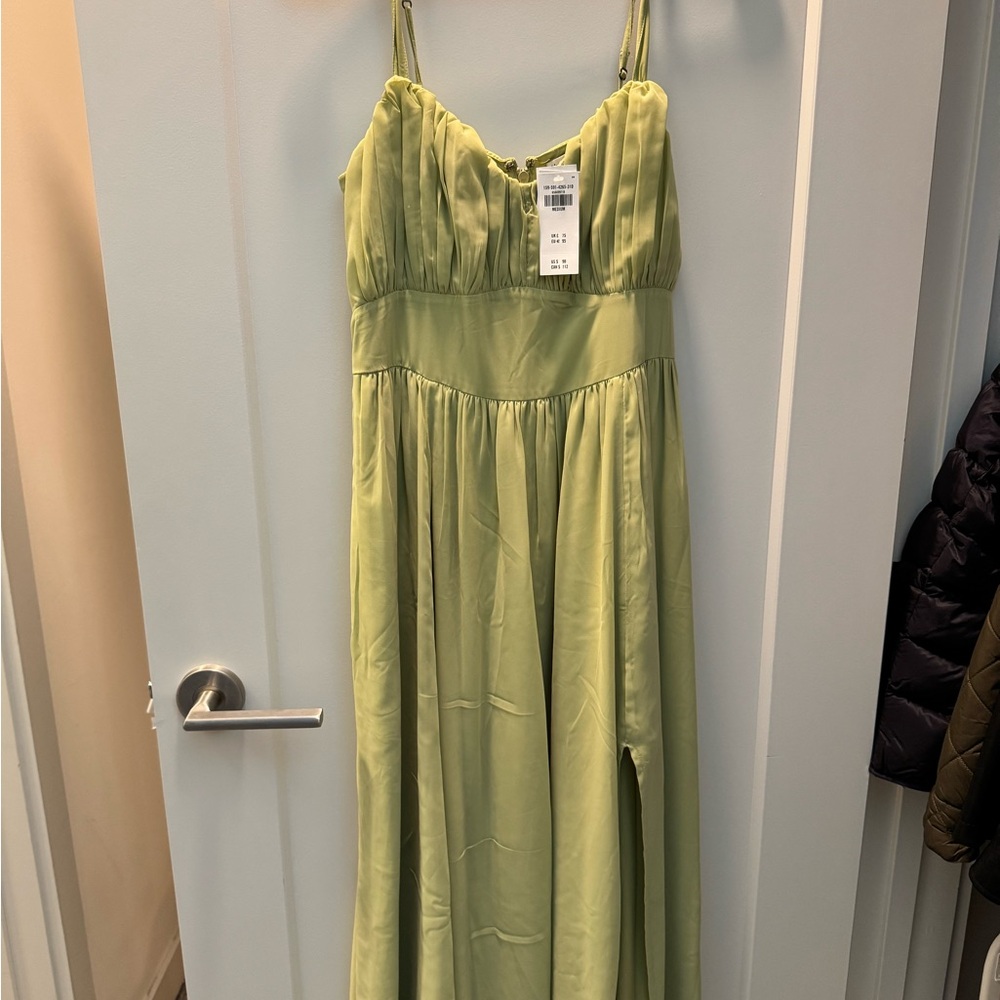 NWT Abercrombie  Green Maxi Dress